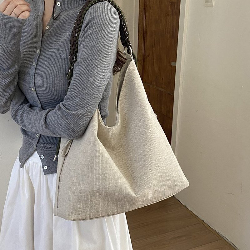 Hobo Bag Slouchy - Borsa a Tracolla da Donna in