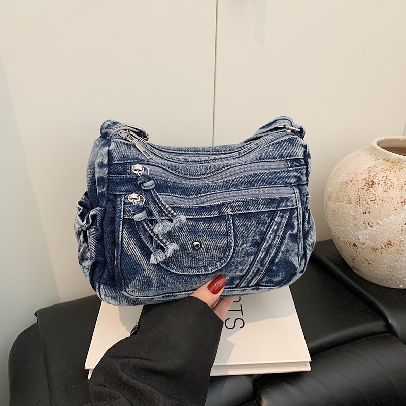 Borsa in denim blu retrò stile - Women'S Kipling Bags recensione e prezzo
