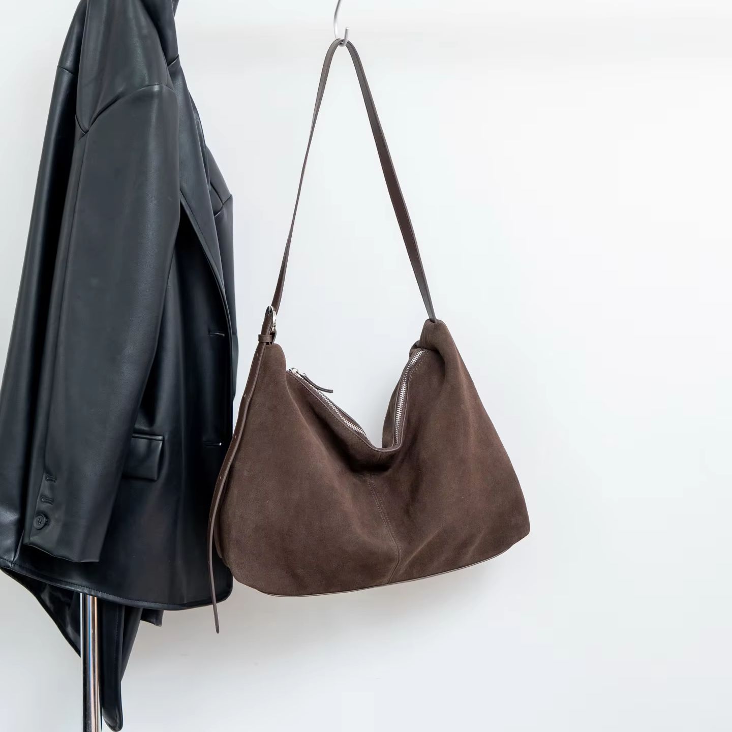 Borsa a Tracolla in Pelle Scam - Hobo Bag Slouchy recensione e prezzo